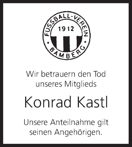 Anzeige von Konrad Kastl von MGO
