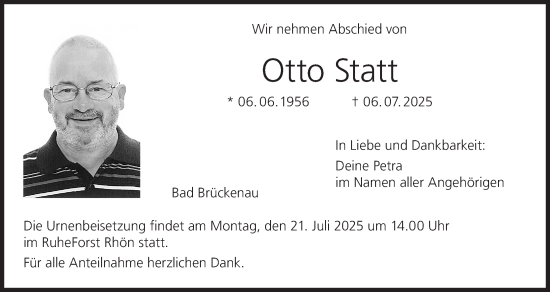 Anzeige von Otto Statt von MGO