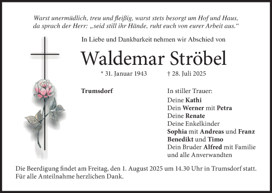 Anzeige von Waldemar Ströbel von MGO