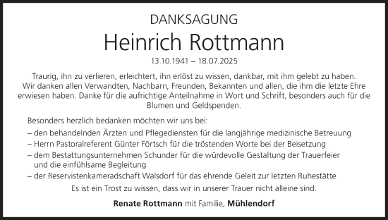 Anzeige von Heinrich Rottmann von MGO
