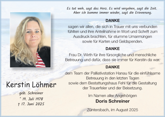 Anzeige von Kerstin Löhmer von MGO