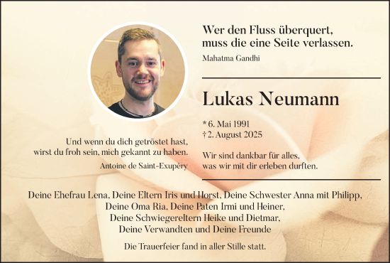 Anzeige von Lukas Neumann von MGO