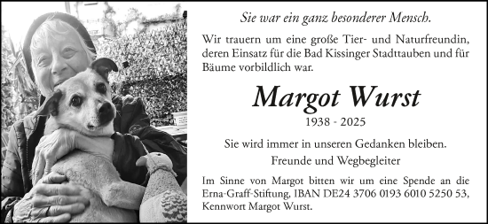 Anzeige von Margot Wurst von MGO