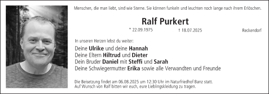 Anzeige von Ralf Purkert von MGO