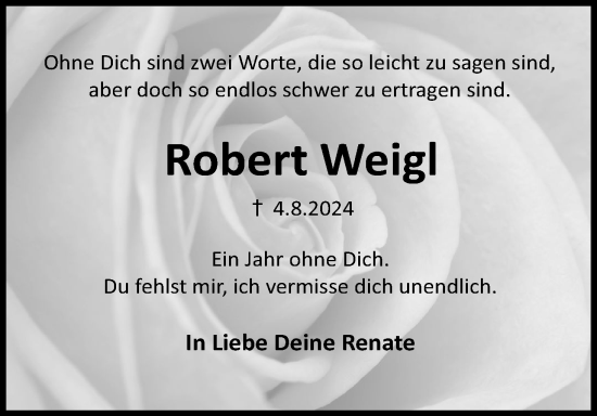 Anzeige von Robert Weigl von MGO