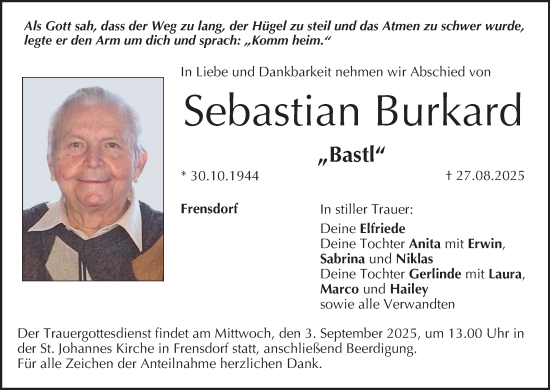 Anzeige von Sebastian Burkard von MGO