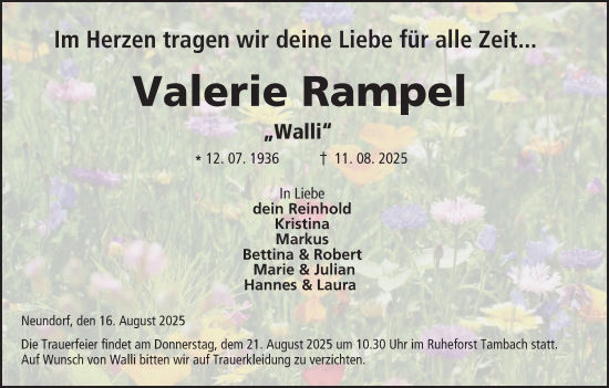 Anzeige von Valerie Rampel von MGO