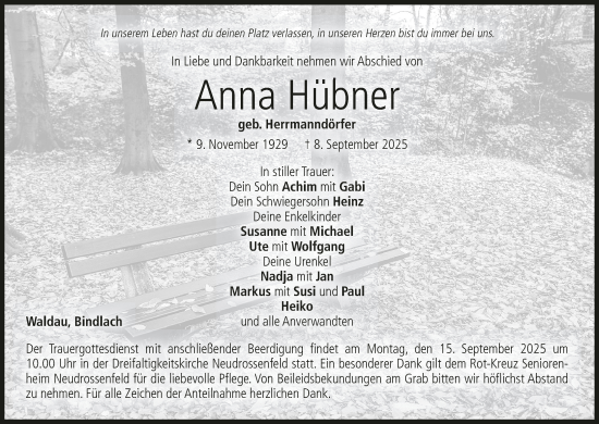 Anzeige von Anna Hübner von MGO