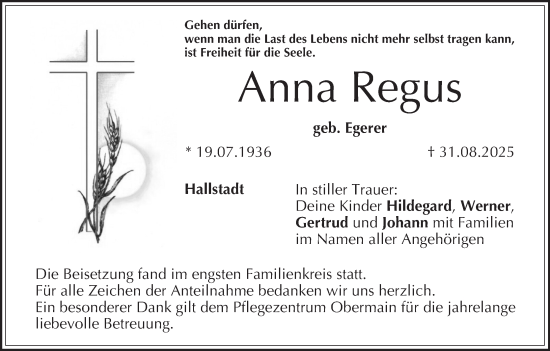Anzeige von Anna Regus von MGO