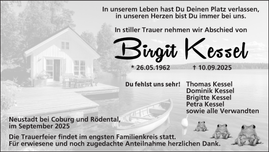 Anzeige von Birgit Kessel von MGO
