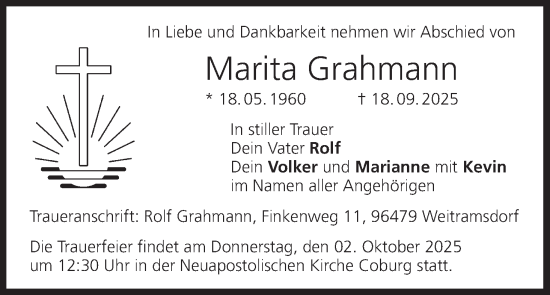 Anzeige von Marita Grahmann von MGO