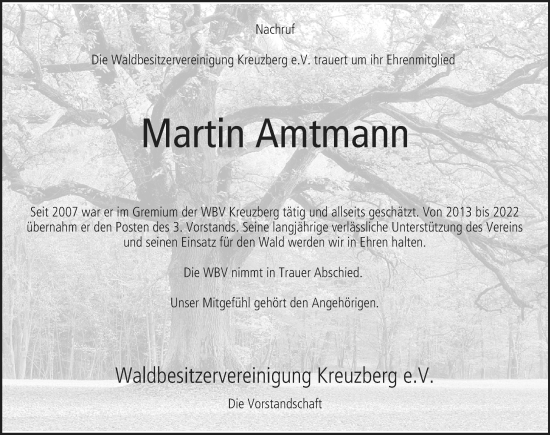 Anzeige von Martin Amtmann von MGO