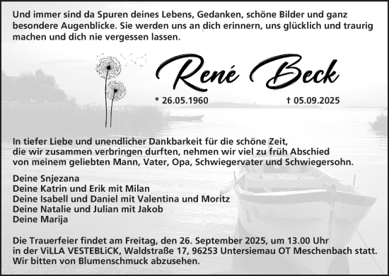 Anzeige von René Beck von MGO