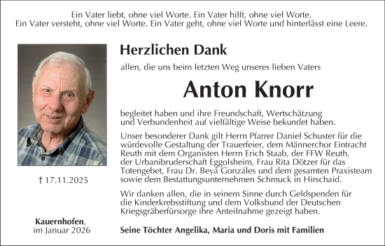 Anzeige von Anton Knorr von MGO