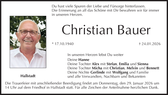 Anzeige von Christian Bauer von MGO