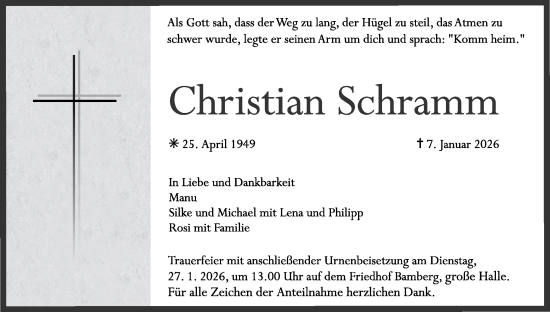 Anzeige von Christian Schramm von MGO