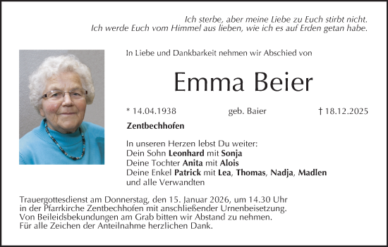 Anzeige von Emma Beier von MGO