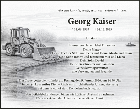 Anzeige von Georg Kaiser von MGO