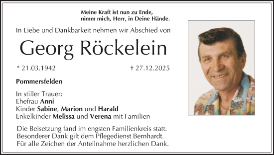 Anzeige von Georg Röckelein von MGO