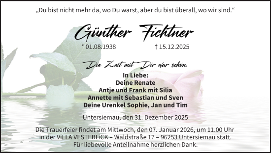 Anzeige von Günther Fichtner von MGO