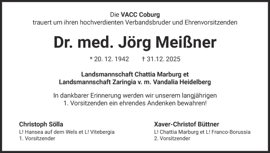 Anzeige von Jörg Meißner von MGO