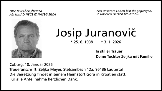 Anzeige von Josip Juranovic von MGO