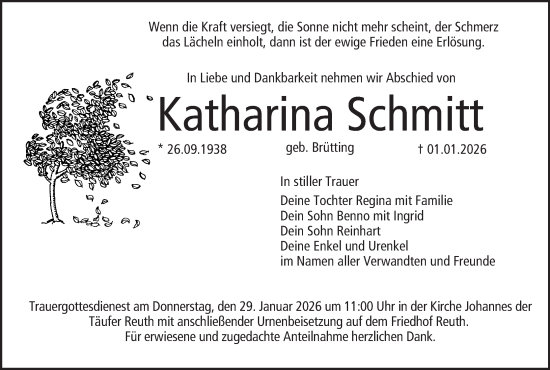 Anzeige von Katharina Schmitt von MGO
