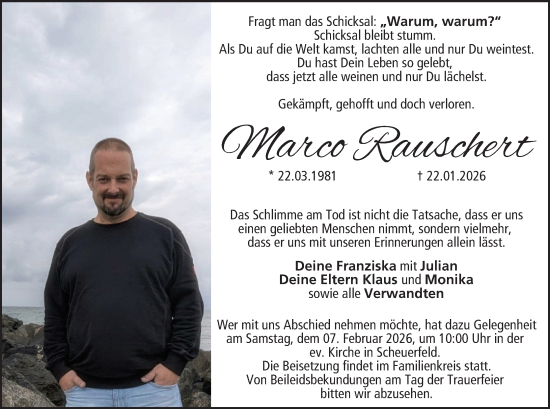 Anzeige von Marco Rauschert von MGO