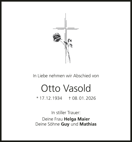 Anzeige von Otto Vasold von MGO