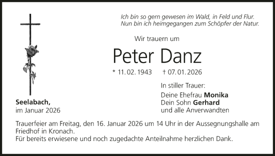 Anzeige von Peter Danz von MGO