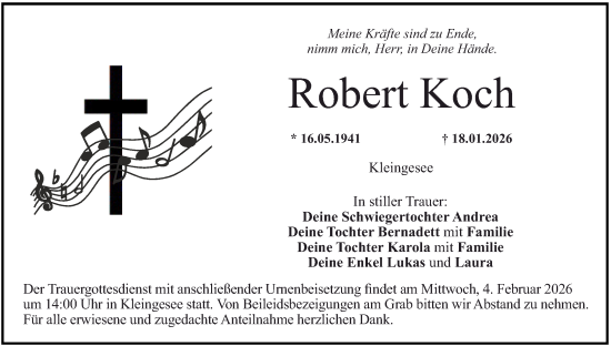 Anzeige von Robert Koch von MGO