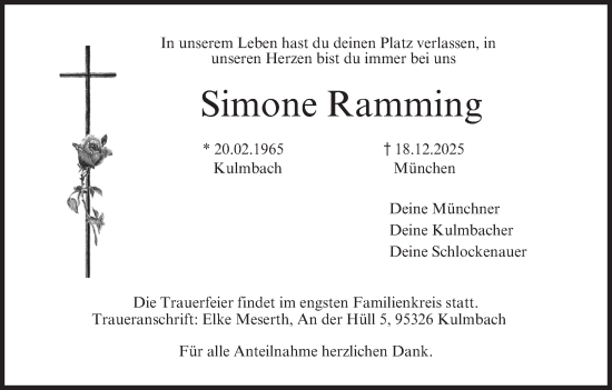 Anzeige von Simone Ramming von MGO
