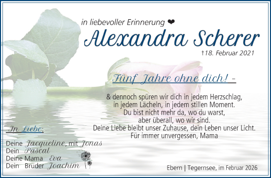 Anzeige von Alexandra Scherer von MGO