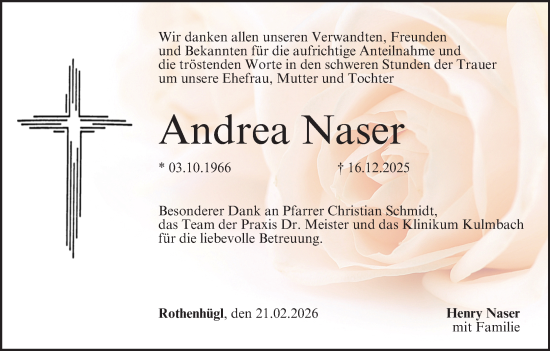 Anzeige von Andrea Naser von MGO