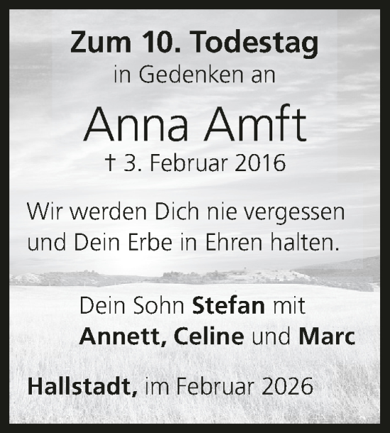 Anzeige von Anna Amft von MGO
