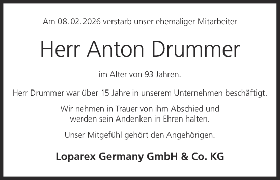 Anzeige von Anton Drummer von MGO