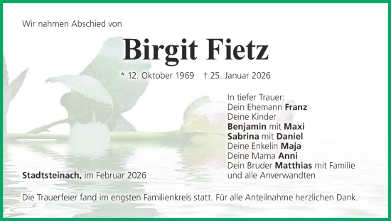 Anzeige von Birgit Fietz von MGO