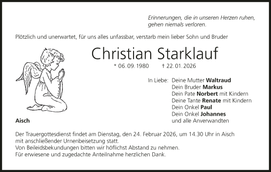 Anzeige von Christian Starklauf von MGO