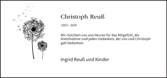 Anzeige von Christoph Reuß von MGO