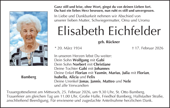 Anzeige von Elisabeth Eichfelder von MGO