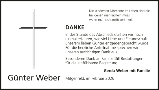 Anzeige von Günter Weber von MGO