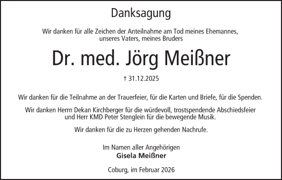 Anzeige von Jörg Meißner von MGO