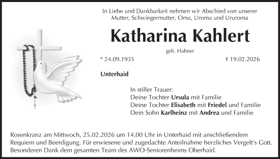 Anzeige von Katharina Kahlert von MGO