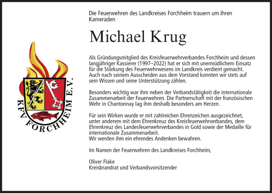 Anzeige von Michael Krug von MGO