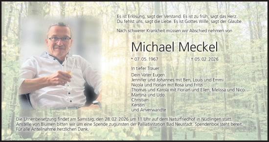 Anzeige von Michael Meckel von MGO