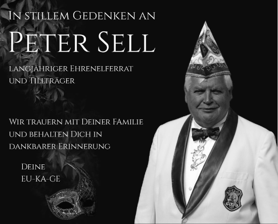 Anzeige von Peter Sell von MGO