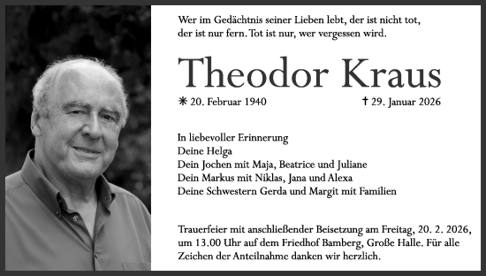 Anzeige von Theodor Kraus von MGO