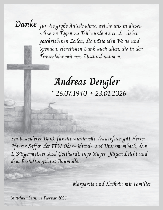 Anzeige von Andreas Dengler von MGO