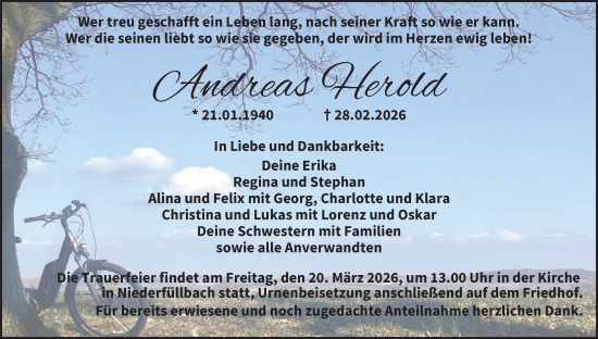 Anzeige von Andreas Herold von MGO