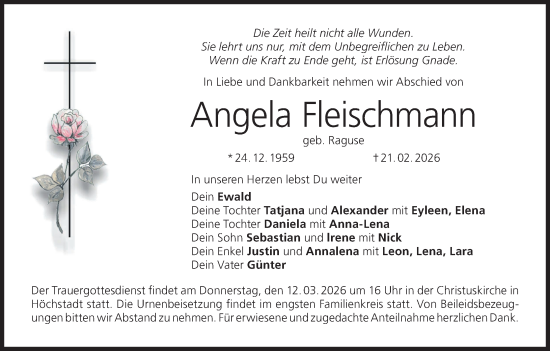 Anzeige von Angela Fleischmann von MGO